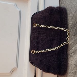 Victoria's Secret Small Fuzzy Evening Bag